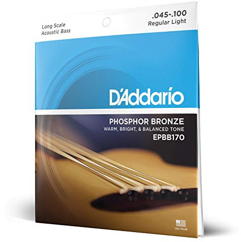D'Addario EPBB170 Phosphor Bronze Akustik Bass Saitensatz 0,11 cm - 0,25 cm (.045 - .100 Zoll)