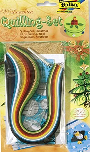 Efco 1614402 Quilling-Set Christmas 290 Parts, Multi-Colour, 22 x 10 x 2 cm
