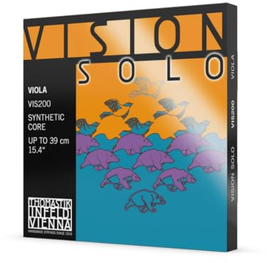 Thomastik Corde per Viola Vision Solo nucleo sintetico Set 4/4 media