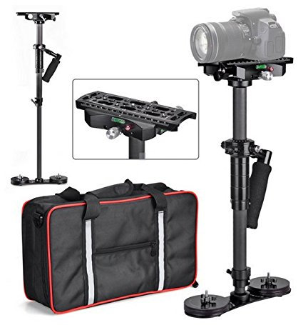 GOWE versión mano Steadicam Steadycam Estabilizador de fibra de carbono para cámara DSLR DV steadycam