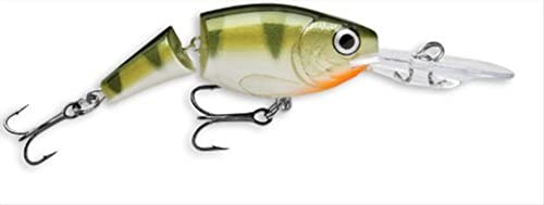 Rapala, Essential Fishing Lure Jointed Shad Rap, Größe: 7 cm/13 g, schwebender Süßwasserköder, Schwimmtiefe: 1,8–3,9 m, Kunststoffmaterial, Yellow Perch YP