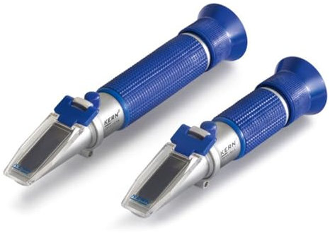 KERN Optics Analog Refraktometer mit ATC, Anwendungsbereich Wein, Blau, 0-32% Brix Skala, 0.2% Teilung, 30-140 °Oe Oechsle Skala, 1 °Oe Teilung