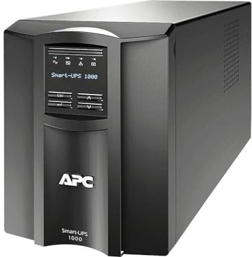 APC Smart-UPS SMT - SMT1000I - Onduleur 1000 VA (Line-Interactive, Régulateur Automatique de Tension (AVR), Écran LCD, 8 Prises IEC-C13, Logiciel d'arrêt)