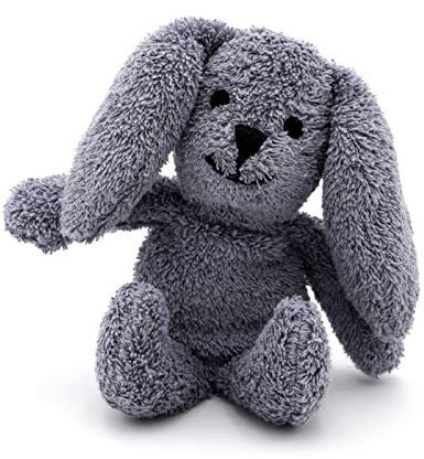 Thermal-Aid Zoo - Mini animal de peluche apto para microondas - Juguete de peluche y bolsa fría caliente - Baxter The Bunny - 3.15 x 2.6 x 9.3 pulgadas