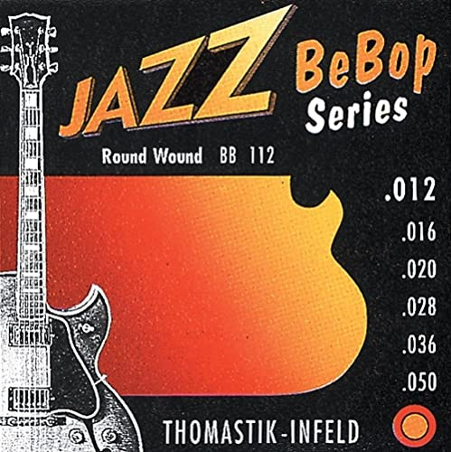 Thomastik-Infeld, Corde per chitarra elettrica Jazz BeBop Series Nickel Round Wound, Set, BB112 light .012 - .050w