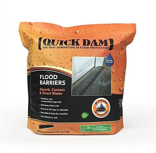 Quick Dam Barrière anti-inondation activée par l'eau 3 m, QD617-1