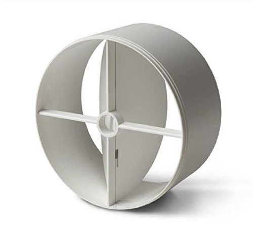 100mm In-line Extractor Fan Vent Back Draught Shutter With One Spring And Two Flaps