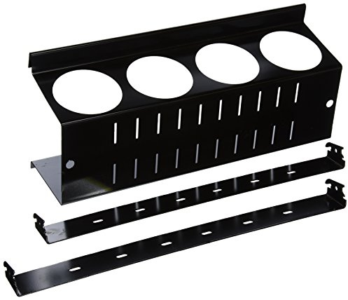 Wall Control Pegboard Spray Can Holder Bracket and Aerosol Can Organizer Pegboard and Slotted Tool Board - Black