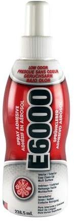 E6000 Pump Spray Adhesive for Photos, Scrapbooks, and Fabric Crafts - Versatile Multi-use High-Strength Spray Glue for Paper and Photo Projects High-Strength 236ml