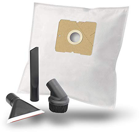 MisterVac | 10 Staubsaugerbeutel + Düsenset kompatibel mit Progress PC 2461