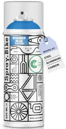 Spray.Bike Spray Paint - Bomber (Medium Sky Blue) | Designed Mainly for Bicycles | Multi-Use Acrylic Spray Paint for Metal, Plastic | High Coverage Bike Paint, 400ml