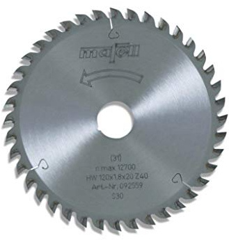 Mafell Lame De Scie Circulaire Mafell 120x1,2x20mm 40 Dents
