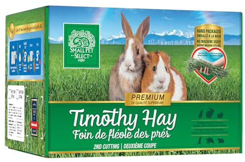 Small Pet Select 2nd Cutting Perfect Blend Timothy Hay Pet Food for Rabbits, Guinea Pigs, Chinchillas and Other Small Animals, Premium Natural Hay Grown in The US, 10 LB