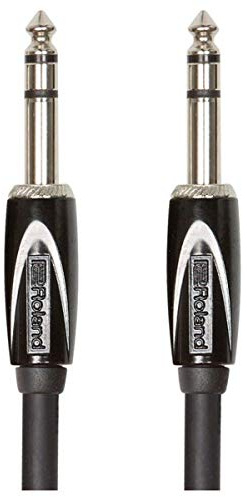 Cavo di Interconnessione Stereo Roland Black Series—Trs da 1/4”, 3M /10Ft Rcc-10-Trtr