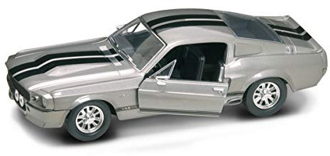 Shelby GT500 Eleanor, met.-grau/schwarz, 1967, Modellauto, Fertigmodell, Yat Ming 1:24