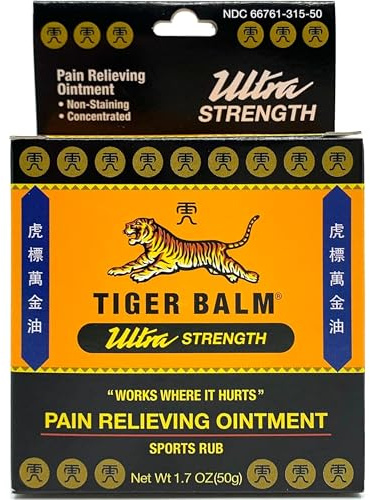 Tiger Balm Sport Rub Pain Relieving Ointment, Ultra Strength 1.70 oz (Pack of 5)