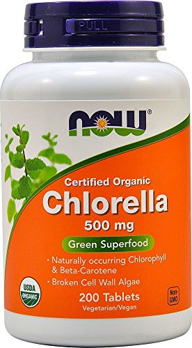 Now 500 mg Chlorella 200 Comprimés