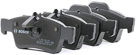 Bosch BP412 - Brake Pads Car Rear Axle - Bosch Quality - Reduced Noise and Dust - ECE-R90 Certified - Copper-Free - 1 Set of 4 Pads