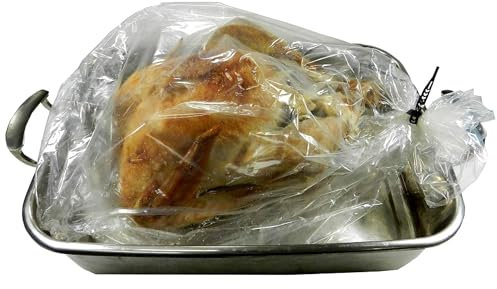 Regency Wraps Ofenfester Bratbeutel mit Bindebändern, transparent, 50,8 x 61 cm, 2 Stück