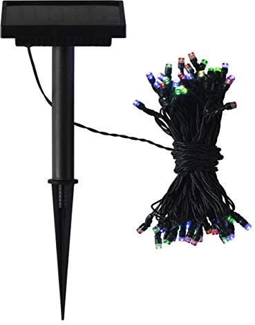 Smart Solar 07470 Guirlande Solaire avec 50 LED's Multicolore 7 m