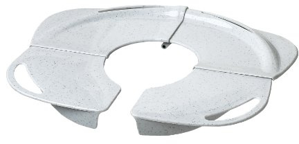 PRIMO Folding Potty with Handles, White granite