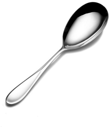 Mikasa Bravo Stainless Steel Large Salad Spoon, Silver - 5080626