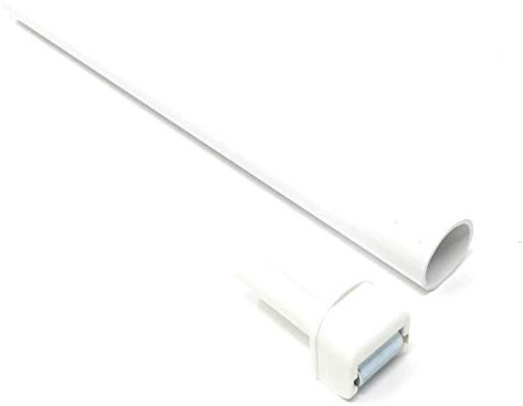 Gurtleitrolle, Steckleitrolle mini nadelgelagert mit Bürste + PVC-Rohr ca. 195 mm