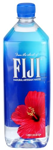 Fiji Natural Artesian Water - 1 Liter Bottles (Case of 12) by Fiji
