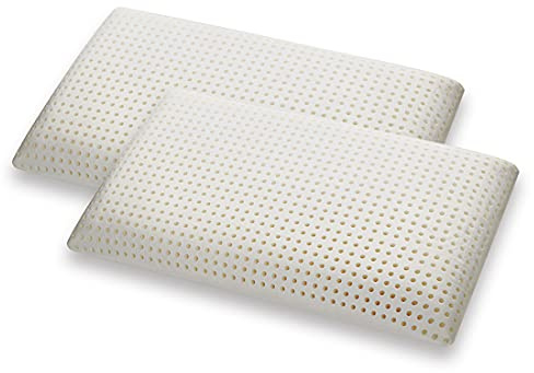 Marcapiuma - Coppia di Cuscini modello Slow Memory Saponetta con fodera 100% Cotone Guanciale Memory Ortopedico contro dolore cervicali Dispositivo Medico Detraibili 19% dalle tasse Made in Italy