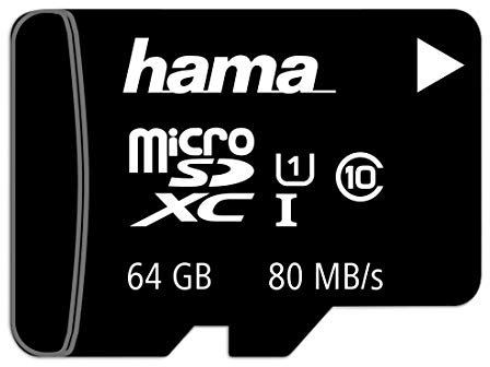 Hama microSDXC 64GB - memory cards (MicroSDXC, Black, UHS-I, Class 10, SD)