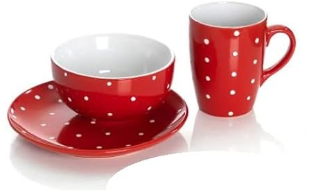 Flirt By R&B Frühstücks-Set Pinto Rot Material 6Er Set Kaffeebecher Pinto Rot6Er Set Kaffeebecher Pinto Rot