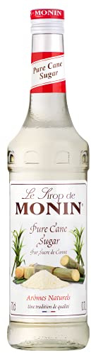 MONIN Premium Pure Cane Sugar Syrup 700ml for Cocktails and Coffees. Vegan-Friendly, Allergen-Free, 100% Natural Flavours and Colourings