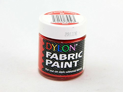 Dylon Stoff Farbe Rot (für dunkle Textilien) – Pro Glas + Gratis Minerva Crafts Craft Guide