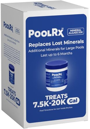 Pool RX 102001 6 Month Swimming Pool Algaecide Replacement, 8 oz, Blue