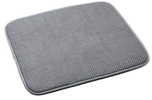 Norpro 18 by 16-Inch Microfiber Dish Drying Mat, Grey (359G), Pack of 1