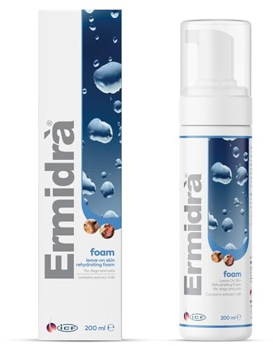 ICF Ermidrà Foam pour Chien et Chat | Soin Réhydratant sans Rinçage | 200 ML | Foam Apaisante Hydratante