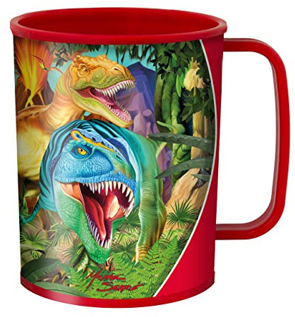 3D LiveLife Bicchiere - Sorrisi di Dinosauri di Deluxebase. Bicchiere plastica Dinosauro 3D Lenticolare. Bicchieri plastica da 300ml per bambini con grafica originale del noto artista Michael Searle