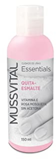 Mussvital Essentials Quitaesmalte 150 ml, Retira la Laca de Uñas, Cuidado de Uñas