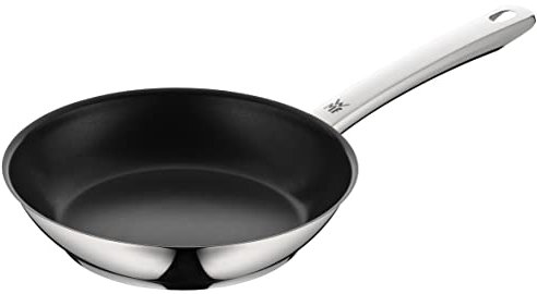 WMF Bratpfanne 24 cm, Edelstahlpfanne, Cromargan Edelstahl beschichtet, backofenfest