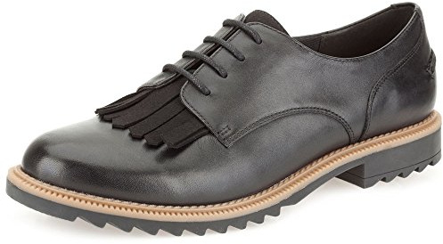 Clarks Griffin Mabel - Brogue Donna, Nero (Black Leather), 37 EU