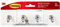 Command Key Rail, 1 Rail with 4 Hooks and 6 Adhesive Small Strips, Removable for Entryway or Hallway, Hang Keys, Hats, Dog Leashes, and Accessories - Damage Free Hanging