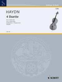 4 Duo: Hob. X + XII. 2 cellos. Partition d'exécution.