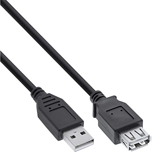 InLine 34605B USB 2.0 Verlängerung, Stecker / Buchse, Typ-A, schwarz, 5m