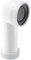 McAlpine CON8 90 Degree Bend Adjustable Length Rigid WC Connector, White