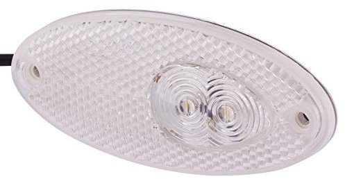 HELLA 2PG 964 295-121 Positionsleuchte - Begrenzungsleuchte - Anhänger - Wohnwagen - LED - 12V - Anbau/Schraubanschluss - ECE - Kabel: 5000mm - Stecker: offene Kabelenden - vorne