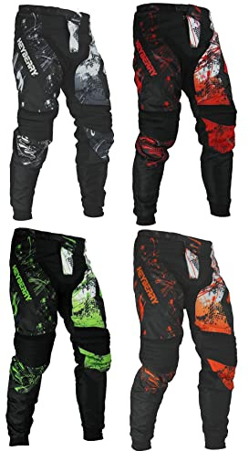 HEYBERRY Motocross Enduro Quad Hose schwarz grün Gr. XL