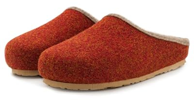 Pantoffelmann filttofflor 70% ullfilt | Storlekar 37–47 | Andningsbara tofflor med halkfri sula | Varma handgjorda tofflor | För damer & herrar
