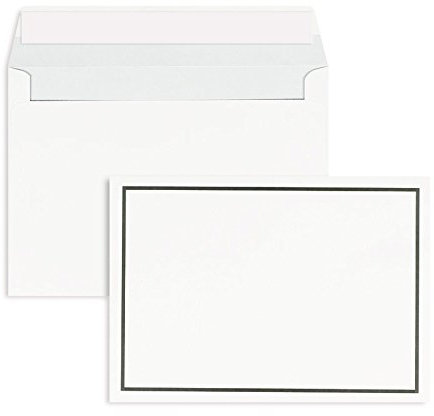 Trauerumschläge | Premium | 125 x 176 mm (DIN B6) Weiß (50 Stück) mit Abziehstreifen | Briefhüllen, Kuverts, Couverts, Umschläge mit 2 Jahren Zufriedenheitsgarantie