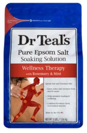 Dr Teal's Epsom Salts Wellness Therapy (Rosemary & Mint) 3Lb 1.36Kg