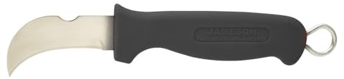 Jameson 32-70-C Hawkbill Cable Splicer Skinning Knife with Charcoal Handle